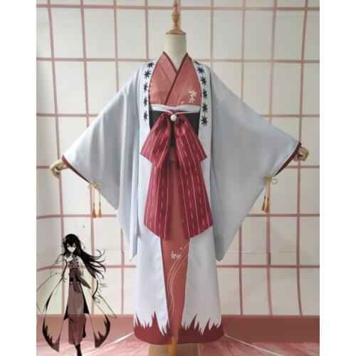 Anime Bungo Stray Dogs Beast Kyoka Izumi Kimono Cosplay Costume Uniform Outfit Dress Halloween Costumes for Women Custom Made