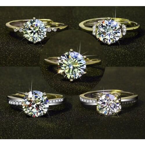 Classic White Gold Plated Round Cut Zircon Wedding Ring Bridal Wedding Band Engagement Jewelry Promise Ring for Women Lover Gift