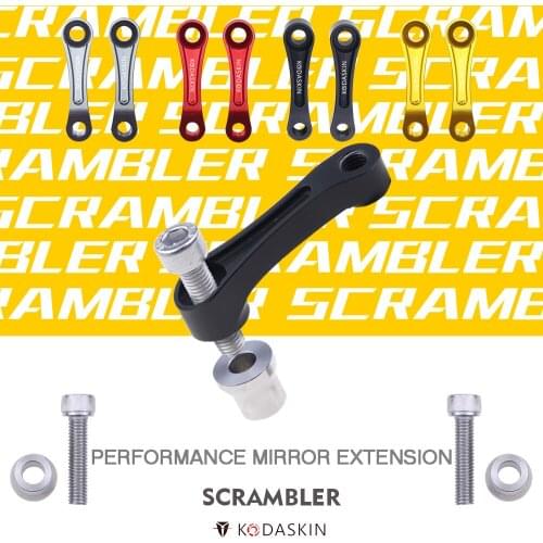 KODASKIN Performance Mirror Extension Free Mirror Extension Base for DUCATI SCRAMBLER ducati screambler