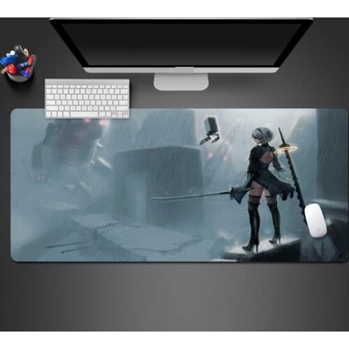 Nier Game Mouse Pad Rubber Professional PC Gaming Computer XL Mousepad Washable Big Desk Mat To Gamer Best Christmas Gift