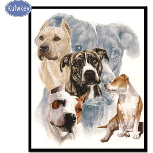 Cute uppy cross stitch diamond painting full round diamond mosaic embroidery diamond animal pug dog painting home decoration