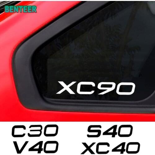 2pcs Car windows sticker For Volvo C30 C70 V40 V50 V60 V70 V90 S40 S60 S80 S90 XC40 XC60 XC70 XC90 AWD T6
