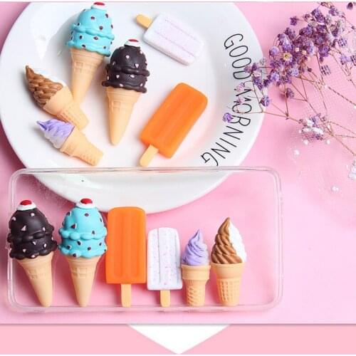 Resin Mold Silicone Big Cone Big Ice Cream Creative Food Play Plastic Phone Case Material Diy Resin Jewelry Accessories