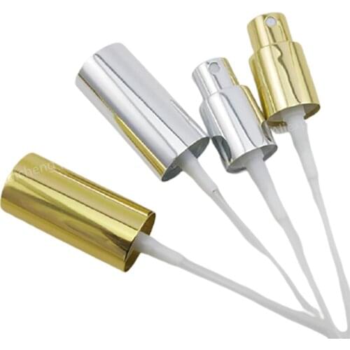 30 x Bottle Cap Gold Silver Aluminum Sprayer Fine mist Sprayer Used for 18mm Essential Oil Bottle