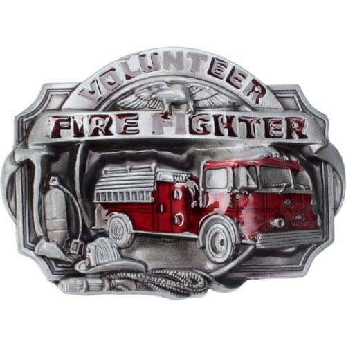 Belt DIY Components Fireman fighter buckle homemade handmade belt Accessories Fire truck waistband buckle