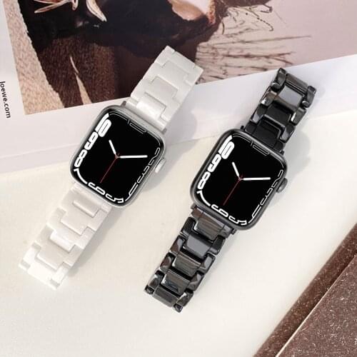 Ceramics strap for apple watch band 42mm 38mm apple watch 4 5 bracelet 44mm 40mm iwatch watchband series 5/4/3/2/1 correa