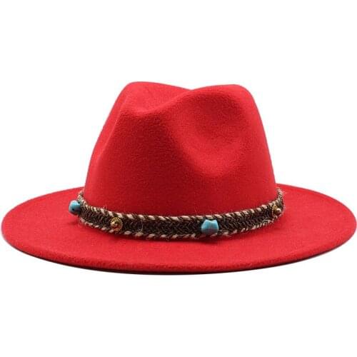 Seioum With Wide Brim Gentleman Elegant Lady Winter Autumn Jazz Caps Women Men Wool Vintage Gangster Trilby Felt Fedora Hat