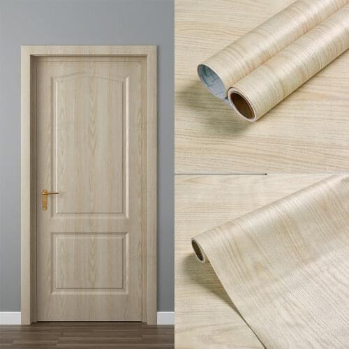 Modern Waterproof DIY Home Decorative Vinyl Self Adhesive Wall Paper Furnitures Renovation Sticker Various Door Moisture-proof