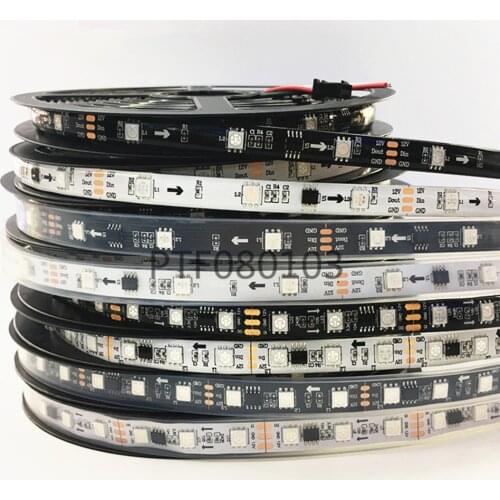 5M or 10M /Pack 2835 SMD More Brighter Than 3528 5050 SMD LED Strip light DC 12V 60LEDs/M Indoor Decorative Tape White Blue Red