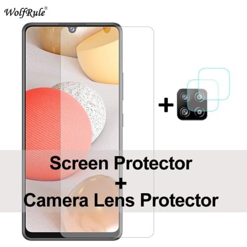 2Pcs Glass For Samsung Galaxy A42 Screen Protector Tempered Glass A12 A52 A21S A41 A31 Protective Lens Film For Samsung A42 5G