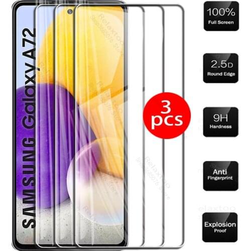 3pcs glass for samsung galaxy a72 case for samsun glass For samsung A72 a 72 72a glasses samsunga72 2021 phone cover film 6.5