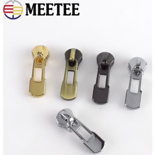 10pcs Zipper Sliders for 3# Metal Nylon Zippers Clothing Bags Zipper Heads Zip Repair Kit DIY Sewing Accessories KY825