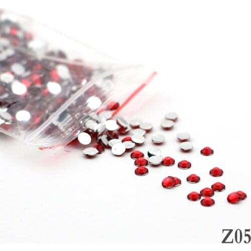 4mm 1000pcs New Red Decorative Diamond 14-sided Resin Round Fashion Popular Nail DIY SS16 Z05