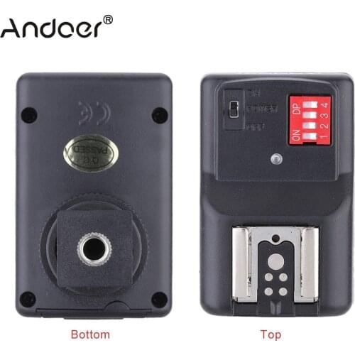 Andoer 16 Channel Wireless Remote Flash Trigger Set 1 Transmitter +4 Receivers +1 Sync Cord for Canon Nikon Vivitar Speedlite