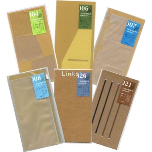 Midori travelers notebook with Refill , Free Diary Weekly and Memo,Travel writing books, creative painting,School supplies
