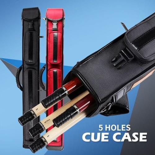 NA Cue Case MEILIN Billiard Cue Bag 5 Hole Cloth Stick Barrel Nine Cue Soft Portable Adjustable Length 5 Color Choice Fashion