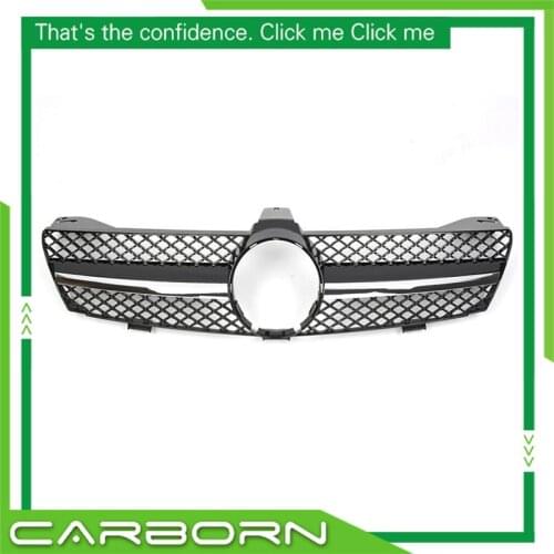For-Mercedes-Benz CLS-class W219 2005-2007 with Emblem SL Style Front Bumper Racing Grille