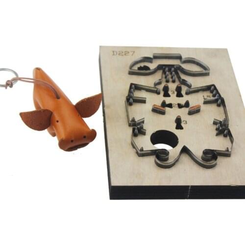 Herramientas para cuero leather craft template fabric cutter flying pig decoration die cutting knife mould hand punch tool