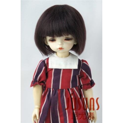JD042 1/6 1/4 1/3 Fashion BJD Mohair Doll Wigs For Size 6-7inch 7-8inch 8-9inch Doll Short Cut Bobo BJD Mohair Hair