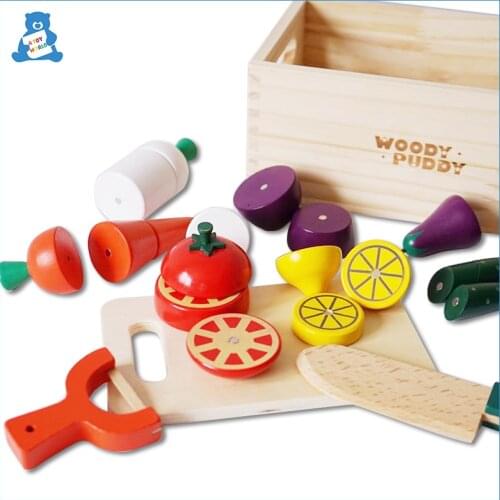 Children Simulation Kitchen Toys Cutting Fruits Vegetables Food Pretend Play Toys Cooking Interest Cultivation Kids Toys Gift