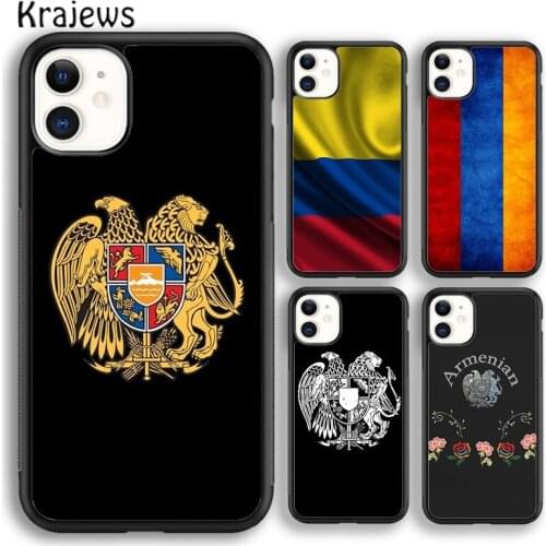 Krajews Armenia flag soft Phone Case Cover For iPhone 5s SE 2020 6s 7 8 plus X XS XR 11 12 mini pro max coque Shell