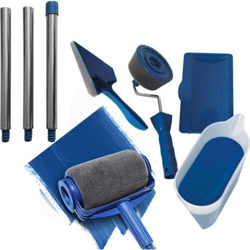 8Pcs Multifunction Paint Runner Roller Kit Pro Corner Brush Household Office Wall Decorate DIY Handle Painting Set Tools Rollers