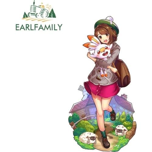 EARLFAMILY 13cm x 6.6cm for Zerochan Anime Car Sticker Waterproof Occlusion Scratch Decal VAN Motorcycle Creativite Car Styling