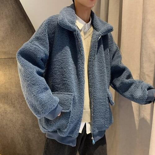 2020 New Neutral Stand-Up Collar Casual Overcoat Keep Warm Coat Zipper Long Sleeves Comfortable Versatile Solid Color