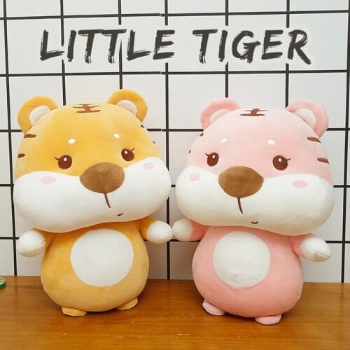 New 23/26/35cm Cartoon Tiger Plush Toys Kawaii Tiger Pillow Stuffed Soft Lovely Dolls for Children Girls Birthday Decor Gift
