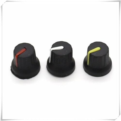 10 Pieces Plastic Flower Shaft Knob Diameter 16mm Height 14.5mm Potentiometer Encoder Knob Gear Shaped Inner Hole 6mm
