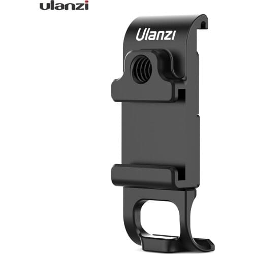 Ulanzi G9-6 Action Camera Battery Cover Removeable Metal Battery Door with Cold Shoe Mount 1/4 Inch Screw Hole for GoPro Hero 9