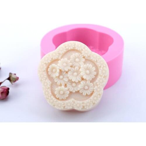 Daisy Flower Silicone Soap Mold Chocolate Cake Decorating Tools DIY Handmade Candle Silicone Mould Soap Molds Crafts