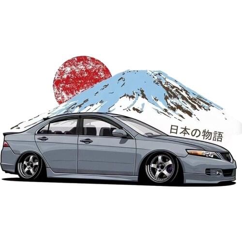 Fuzhen Boutique Decals Exterior Accessories Japanese Story JDM Vinyl Sticker Funny Car Window Bumper Decal Waterproof Graphic