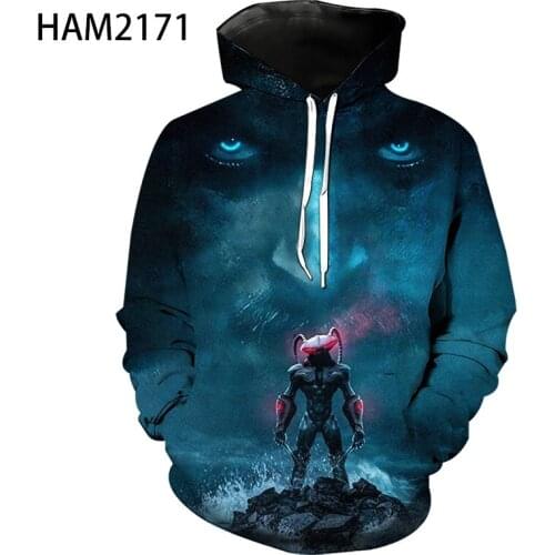 Aquaman American Cartoon 3D Hoodie Mens Womens Childrens Spring and Autumn Long Sleeve Superhero Youth Street Cool Pullover