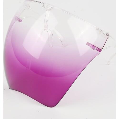 Gradient Full Face Shield Visor Protection Mask Sheild Safety Anti-spray Washable Protect Eye Full Face Mask Cover