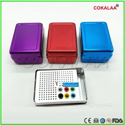 180 Holes Dentist Lab Equipment disinfect Dental Disinfection Burs Holder Block Stand Autoclavable Sterilizer Box