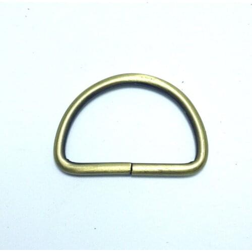 2 inch UnWelded D-Ring in Bronze Finish 50mm inner width D Ring