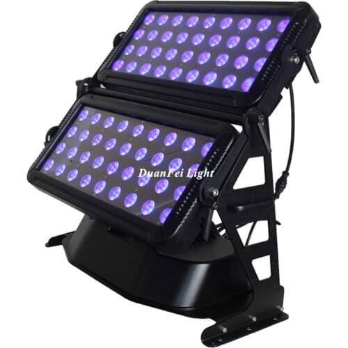 8lot IP65 wall washer 72x18w rgbwa uv 6in1 double led city color light