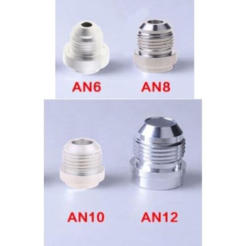 AN6-AN12 Welding Solder Fitting Bung Hose Adapter Fuel Oil Tank Aluminum Screw 964B