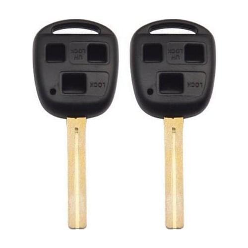 3 Buttons Remote Key Shell Case For Lexus With TOY40 Uncut Blade Fob Key Cover 10PCS/lot
