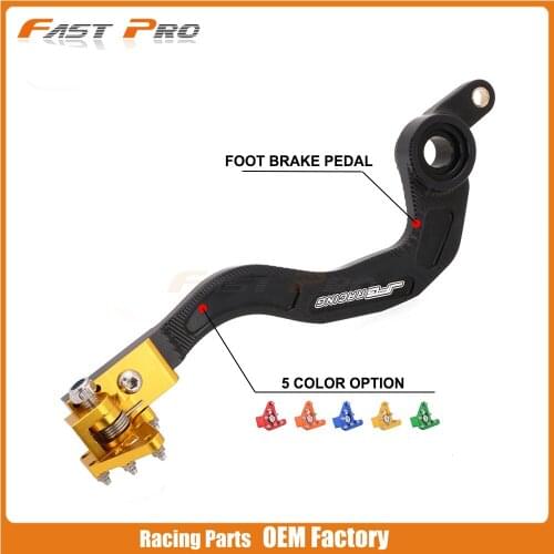 CNC aluminum Rear Foot Brake Pedal For SUZUKI RMZ250 07-18 RMZ450 2005 2006 2007 RMZ 250 450
