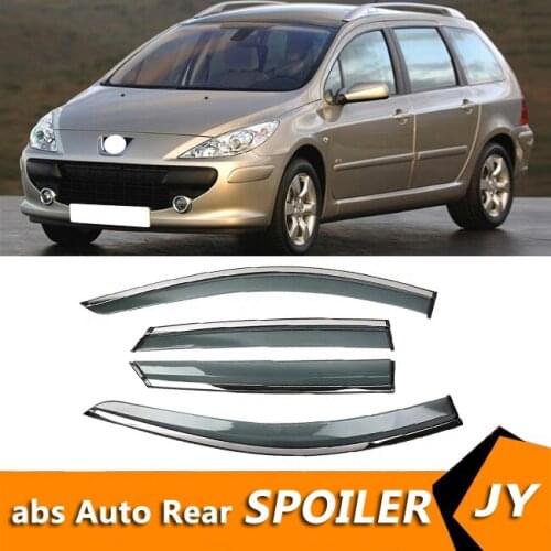 For Peugeot 307 2005 Window Visor Vent Shades Sun Rain Deflector Guard For Peugeot 307 Auto Accessories 4PCS/SET