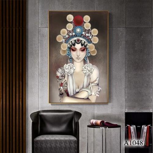 Home Decor Portrait Canvas paintings Wall Art Picture Print on Canvas Modern Figures Oil Painting Unframed 60*90cm
