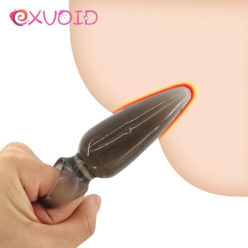 EXVOID Intimate Goods Anal Sex Toys for Men Gay Vagina Anus Dilator G Spot Massager Silicone Anal Plug Anal Beads for Beginner
