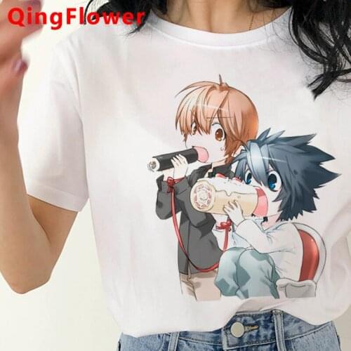 Death Note t-shirt women kawaii tumblr japanese couple clothes streetwear aesthetic