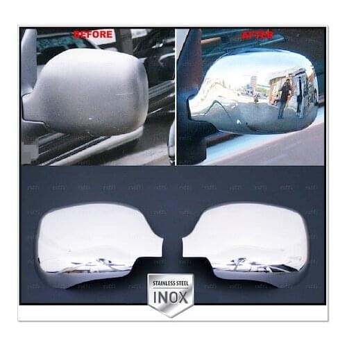 For Renault Kangoo Chrome Mirror Cover 2 Piece 1997-2007 Stainless Steel Chromium Styling Modified
