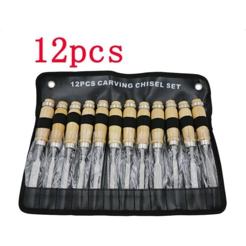Wood Carving Tool 12 Piece/set Handmade Wood Chisel Carving Knife Wood Cut Carving Chisel Set Kit Tool Knife Carpenter Tools