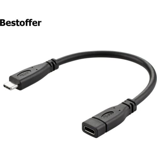 USB C Extension Cable Male to Female Type C Gen 2 Cord Extender Fast Charging & Audio Data Transfer Cable For Phone Macbook Pro