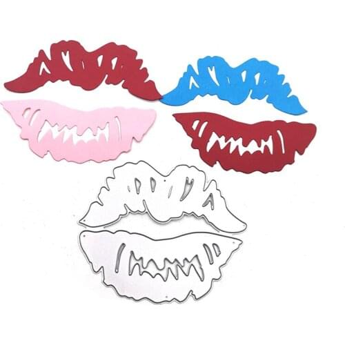 Julyarts Lips Metal Cutting Dies Scrapbooking Material Craft Die Cuts Paper Art Embossing Card Making Stencil