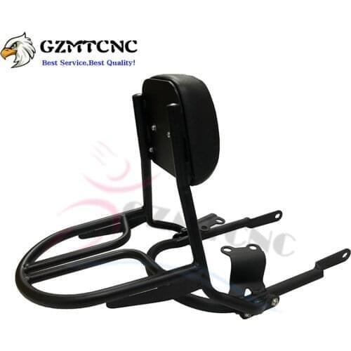 Modified Rear Shelf Backrest Upgraded Luggage Rack Travel Case for Triumph Bonneville T100 17 18 19 20 2017 2018 2019 2020 Black